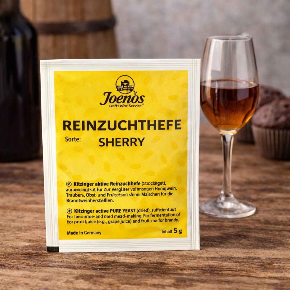 Sherry Weinhefe 5g – Dessertwein & Sherry Stil Sherry Weinhefe 5g – Dessertwein & Sherry Stil