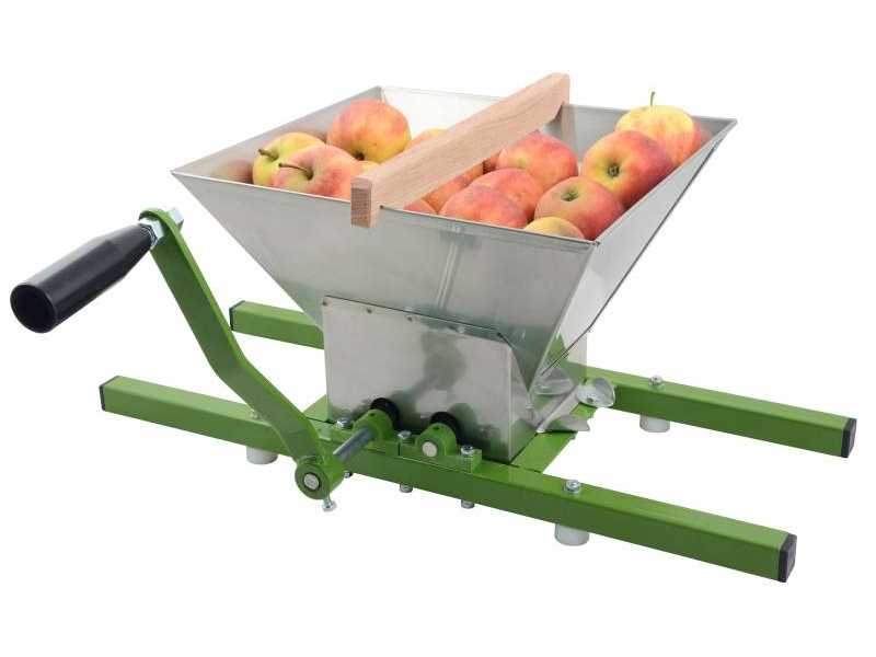 Obstmühle grün 7 l mit Edelstahltrichter Obstmühle grün 7 l mit Edelstahltrichter