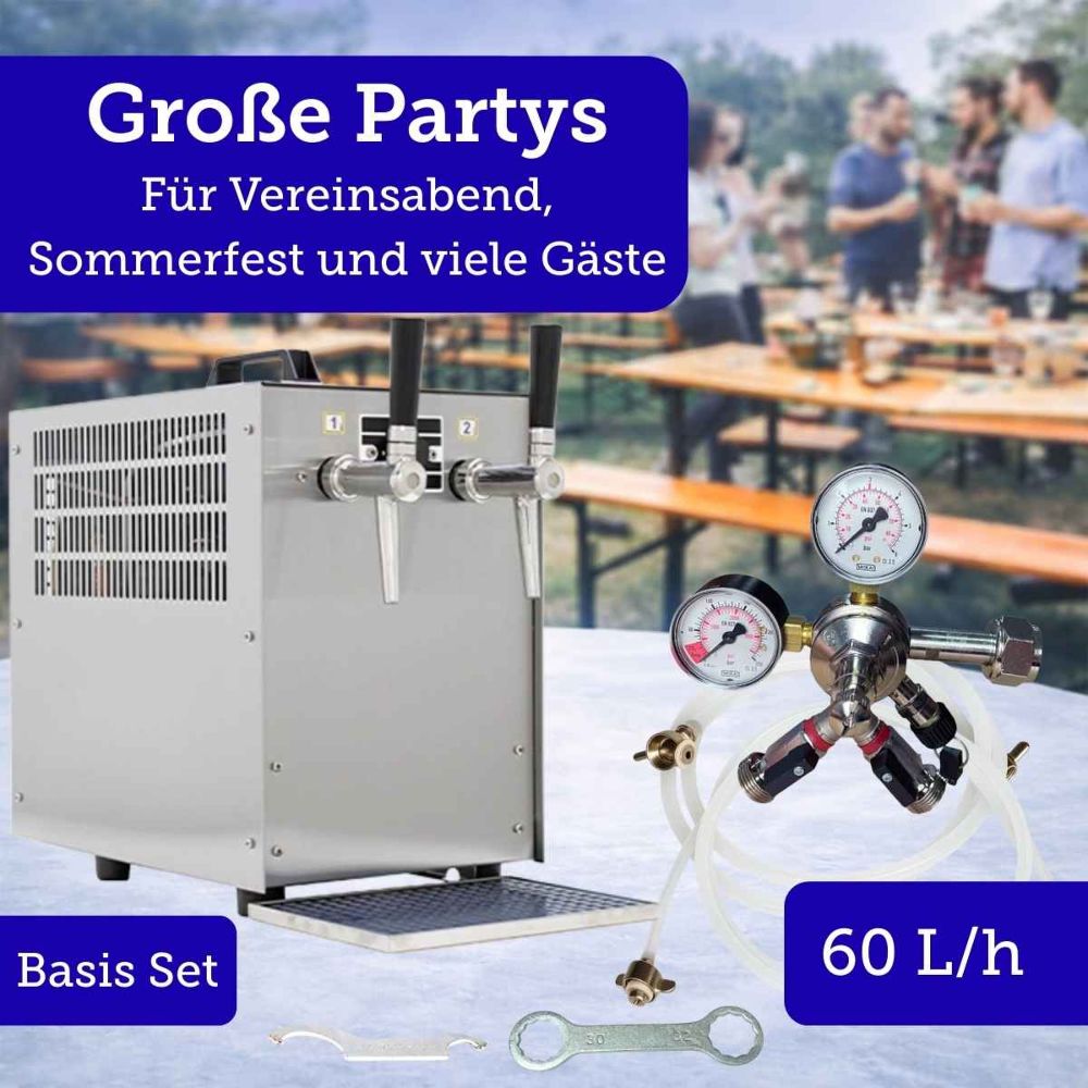 Bierkoffer 60 l/h Oprema Trockenkühler 2 leitig Zapfanlage Basis Set Bierkoffer 60 l/h Oprema Trockenkühler 2 leitig Zapfanlage Basis Set