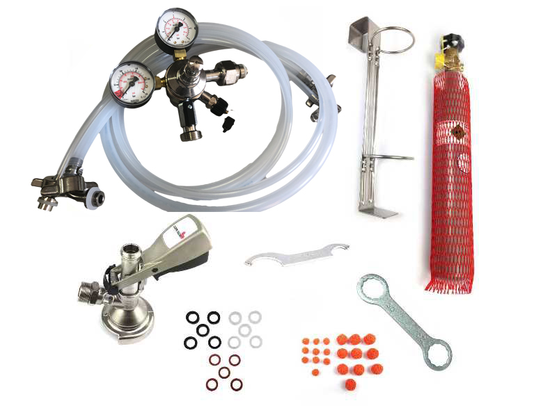 Zapfanlagen-Set Kompakt – Kompaktes Set mit 0,5 kg CO₂-Flasche ohne Tropfblech Zapfanlagen-Set Kompakt – Kompaktes Set mit 0,5 kg CO₂-Flasche ohne Tropfblech