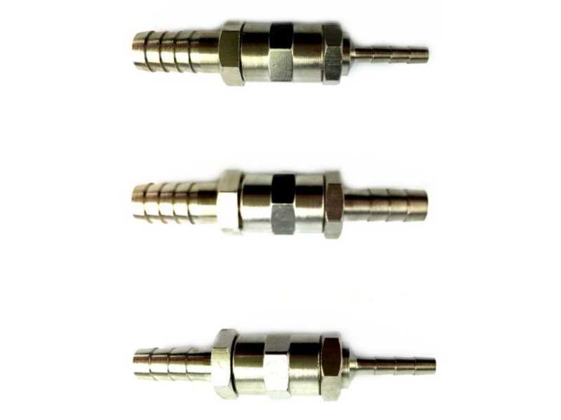 Metall Schlauch-Verbinder in 4, 7, und 10mm Metall Schlauch-Verbinder in 4, 7, und 10mm