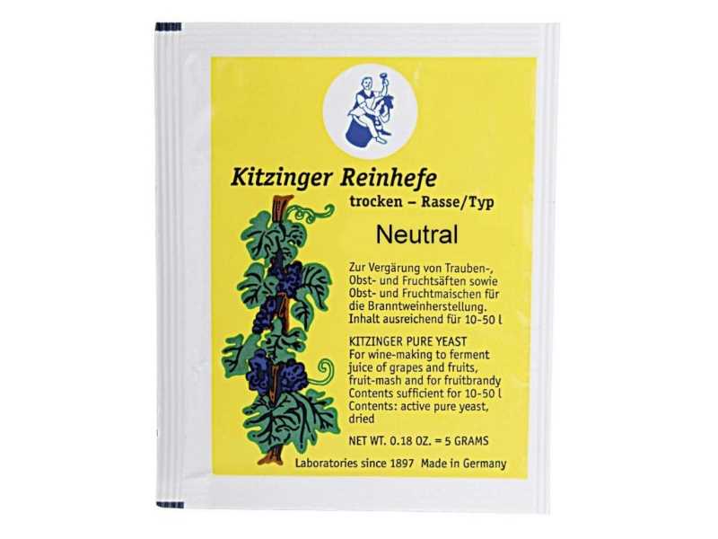 Kitzinger wine yeast dry neutral universal 5g