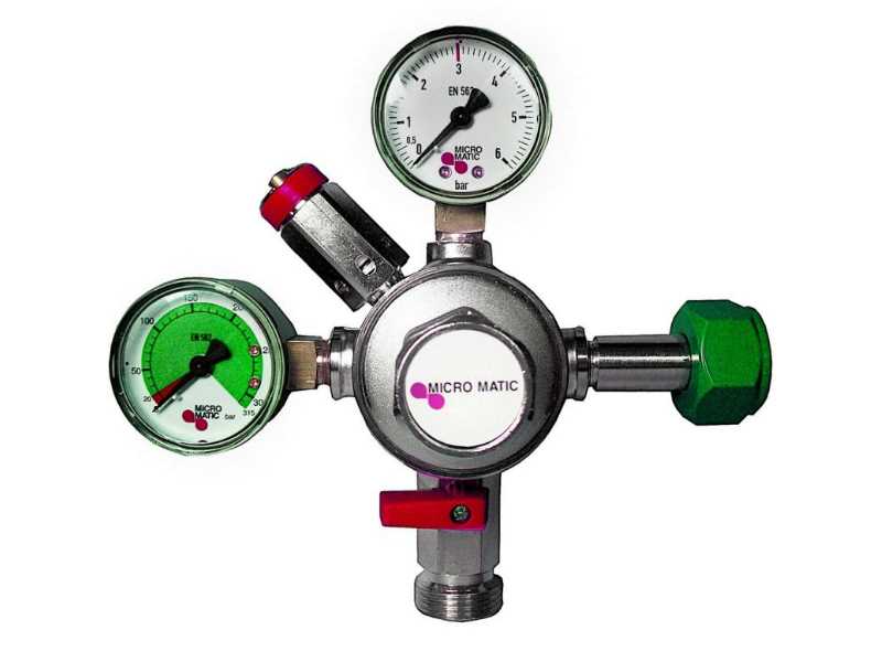 N2 Druckminderer 3bar 1 leitig Micro Matic Stickstoff oder Mischgas N2 Druckminderer 3bar 1 leitig Micro Matic Stickstoff oder Mischgas