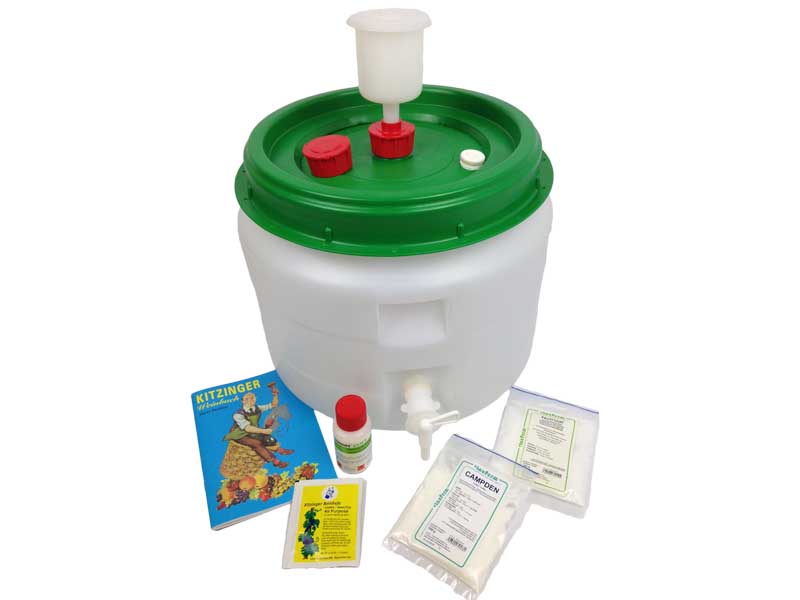 Starter set for making wine yourself with fermentation barrel 30l small