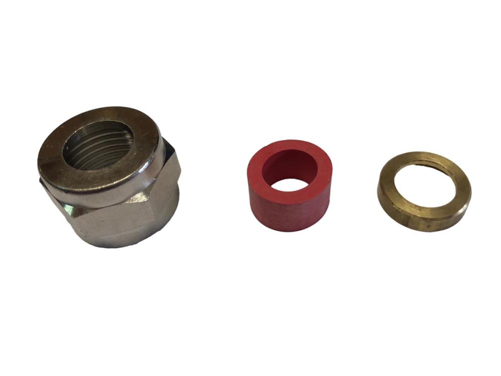 Compression fitting for stainless steel pipes