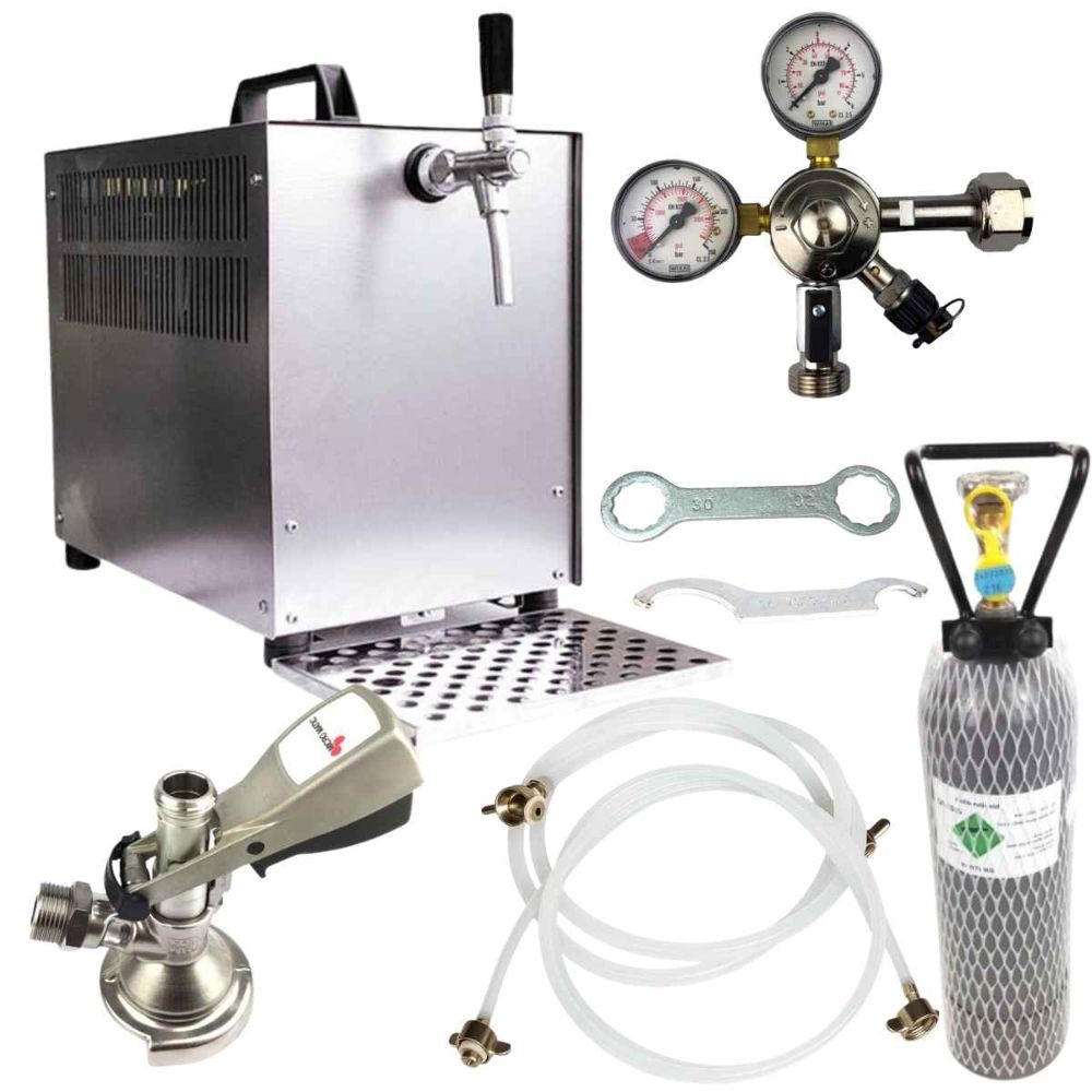 Bierkoffer 60 l/h Oprema Durchlaufkühler 1 leitig Zapfanlage Komplett Set Bierkoffer 60 l/h Oprema Durchlaufkühler 1 leitig Zapfanlage Komplett Set