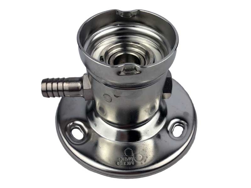 Reinigungsadapter mit 1x Stutzen für Korb Fitting aus VA Reinigungsadapter mit 1x Stutzen für Korb Fitting aus VA