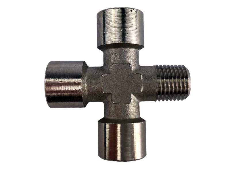 Kreuz-Stück 3x 1/4" IG 1x 1/4" AG