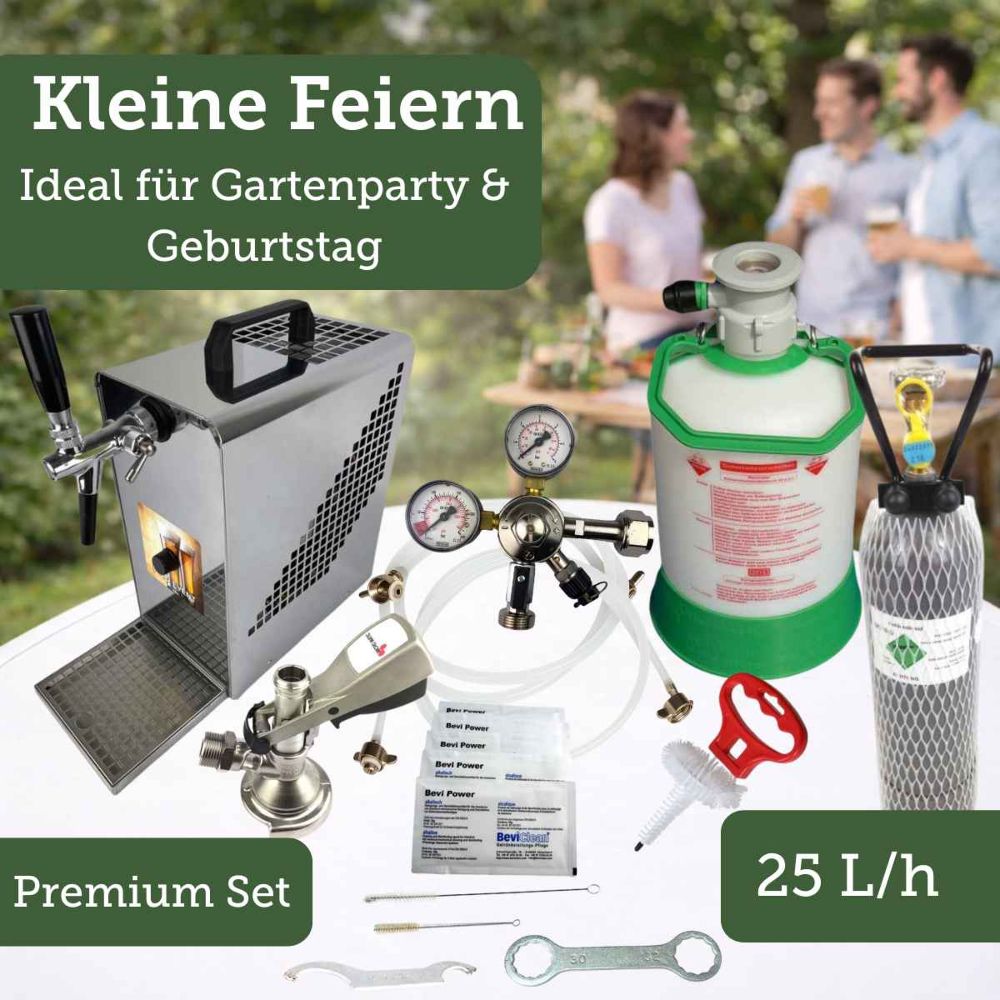 Mini Durchlaufkühler 25 l/h Oprema Edelstahl Look 1 leitig Zapfanlage Premium Set Mini Durchlaufkühler 25 l/h Oprema Edelstahl Look 1 leitig Zapfanlage Premium Set