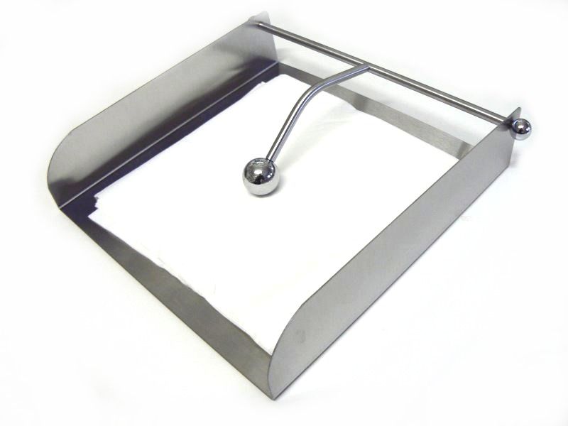 Napkin holder Stainless steel napkin dispenser 17x17cm