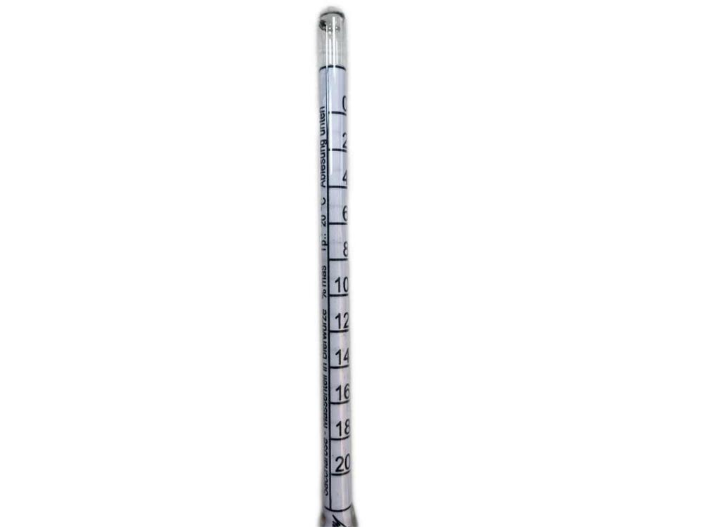 Bierspindel Würzespindel 0-20 Gew.% mit Thermometer Bierspindel Würzespindel 0-20 Gew.% mit Thermometer