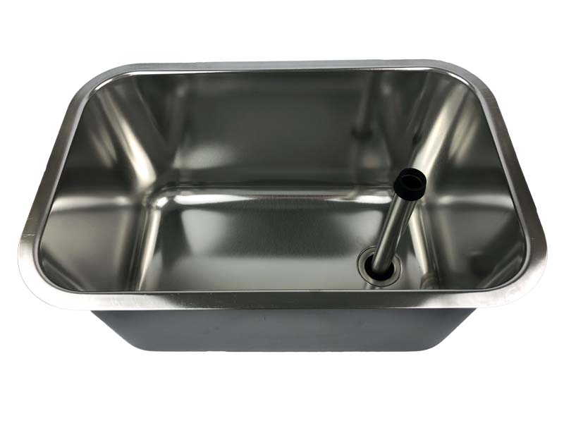 Gastronorm sink made of CNS 500x300x300 with accessories complete