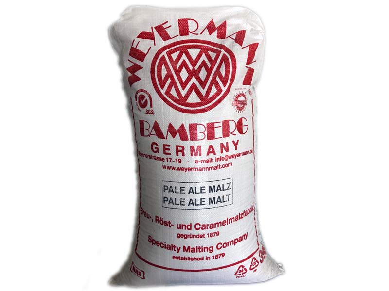 25kg Pale Ale Malz Braumalz ungeschrotet Sackware 25kg Pale Ale Malz Braumalz ungeschrotet Sackware
