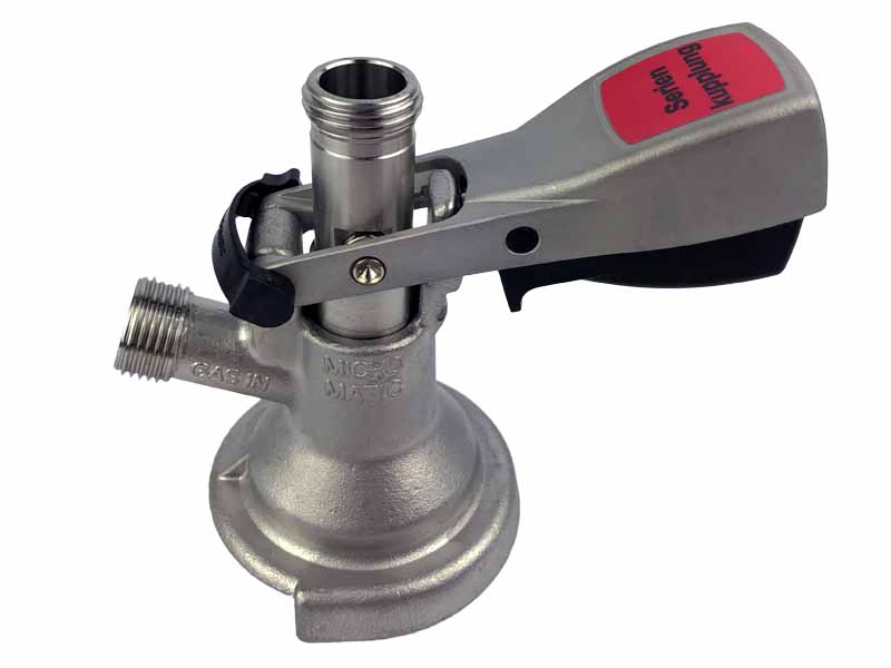 Flach Zapfkopf für Serienschaltung mit 2x 5/8" Flach Zapfkopf für Serienschaltung mit 2x 5/8"