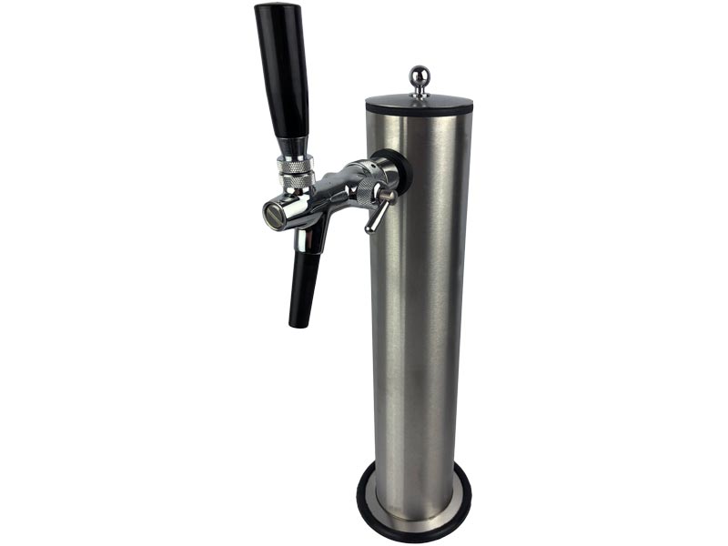 CNS Schanksäule rund matt geschliffen 1 leitig mit Zapfhhahn TOF CNS Schanksäule rund matt geschliffen 1 leitig mit Zapfhhahn TOF