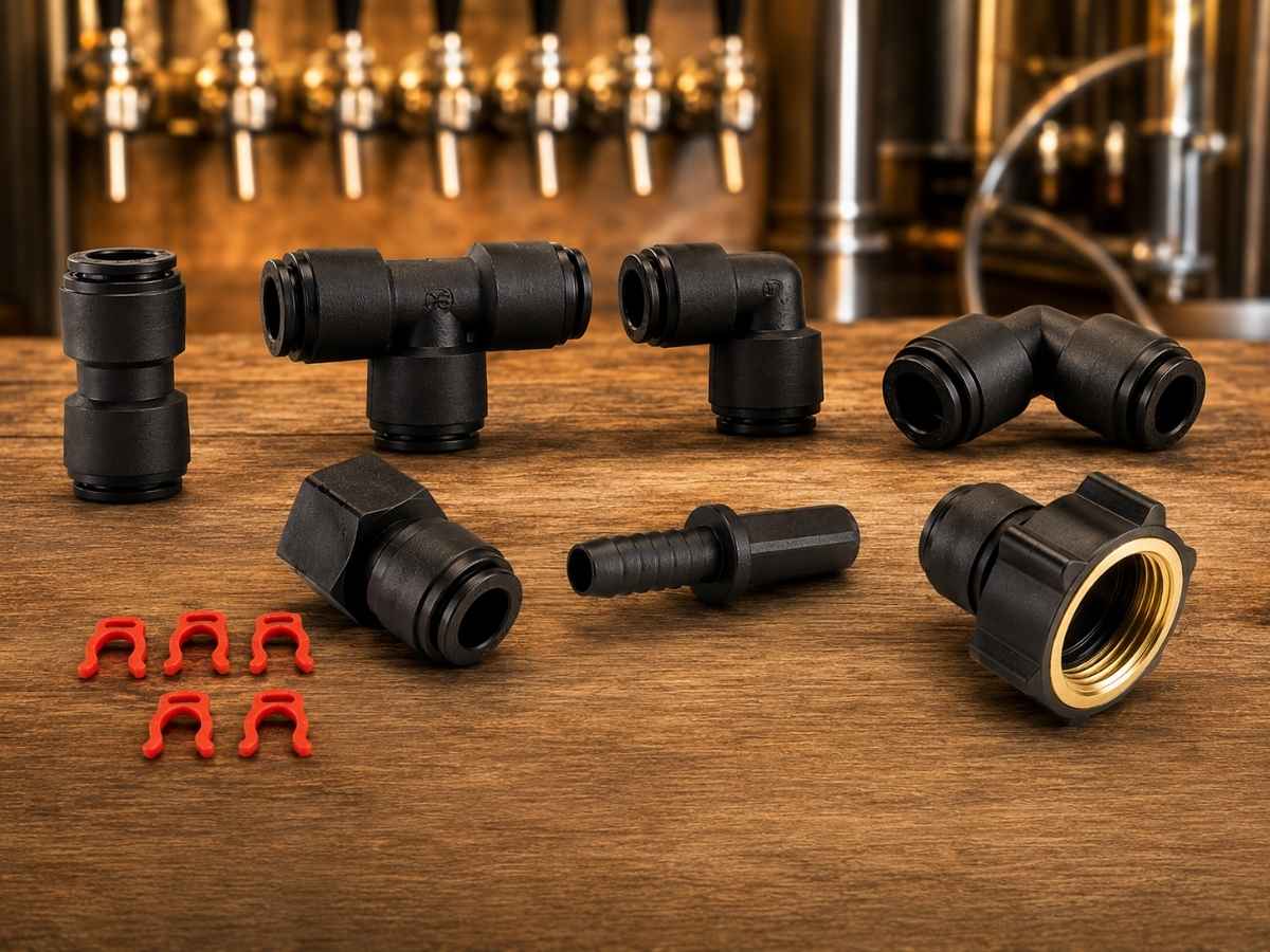 FluidFit Schlauchverbinder und Steckverbinder für Getränkeleitungen und Zapfanlagen