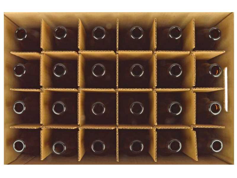 Bierflasche Steinie 33 cl, braun, 26 mm, Karton 24 Stück Bierflasche Steinie 33 cl, braun, 26 mm, Karton 24 Stück