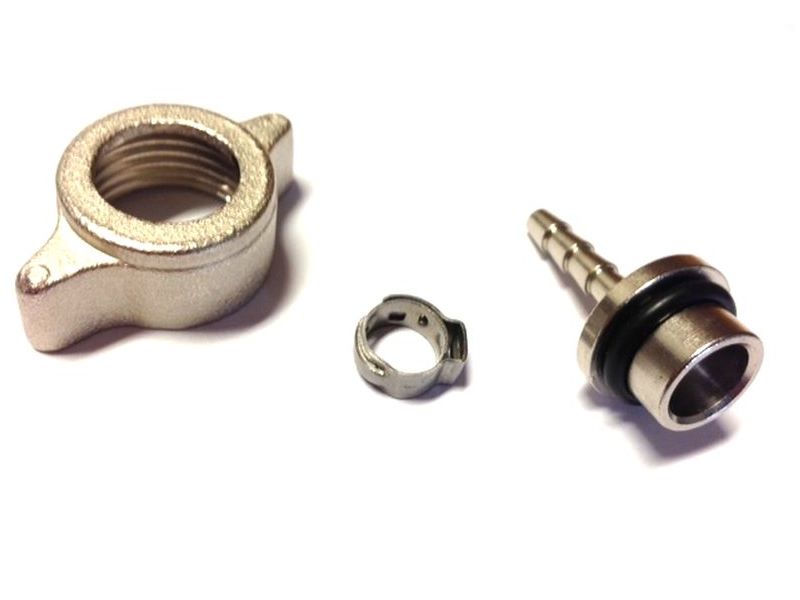 1/2" screw connection 4mm grommet with seal and clamp