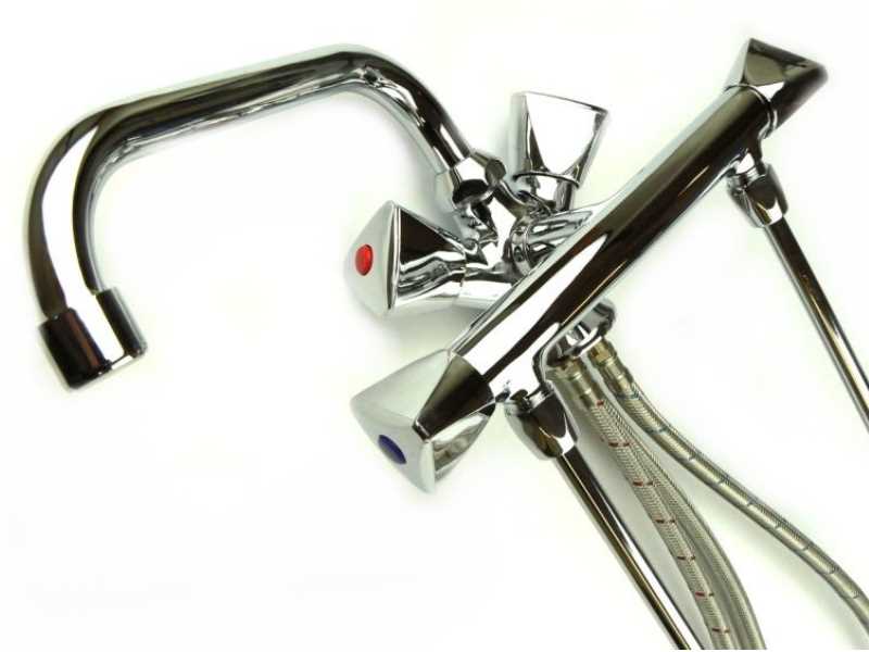 Mischbatterie Theke 2 Becken Niederdruck Mischbatterie Theke 2 Becken Niederdruck