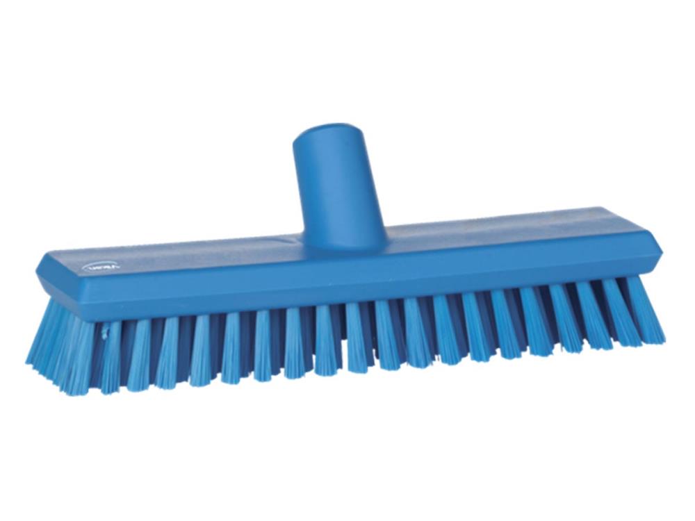 Vikan scrubbing brush with water flow, 270 mm, medium, blue