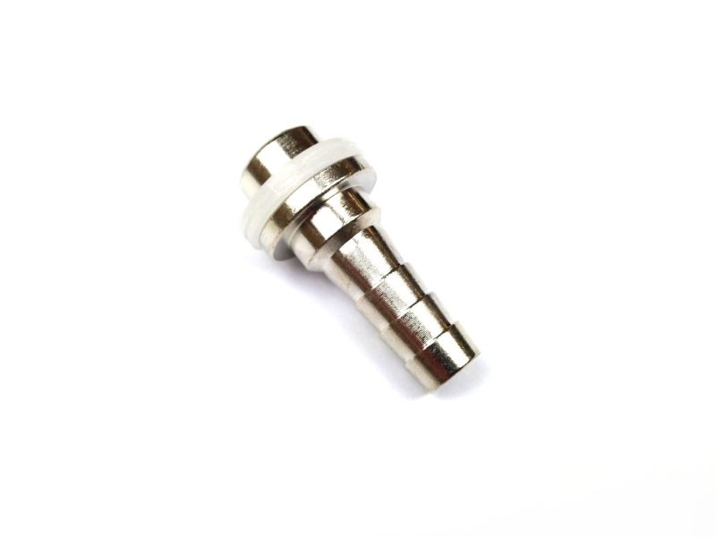 Stainless steel beer hose nozzle straight 7mm