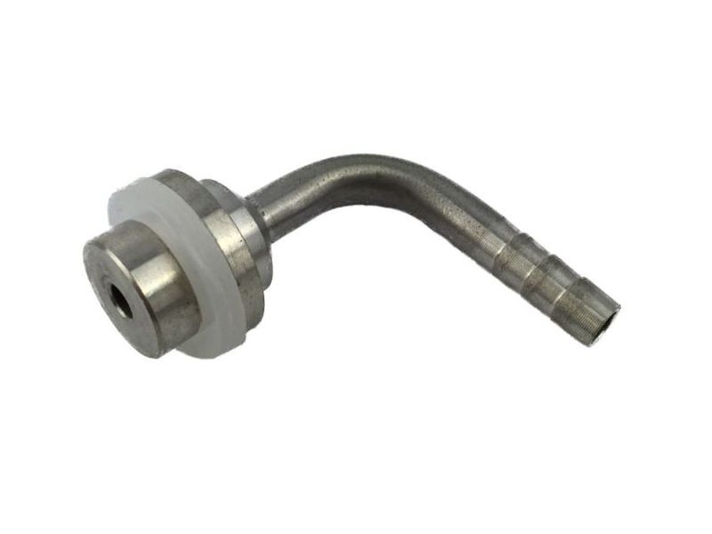 Bierschlauchtülle Edelstahl gebogen 90° 4mm mit Dichtung Bierschlauchtülle Edelstahl gebogen 90° 4mm mit Dichtung