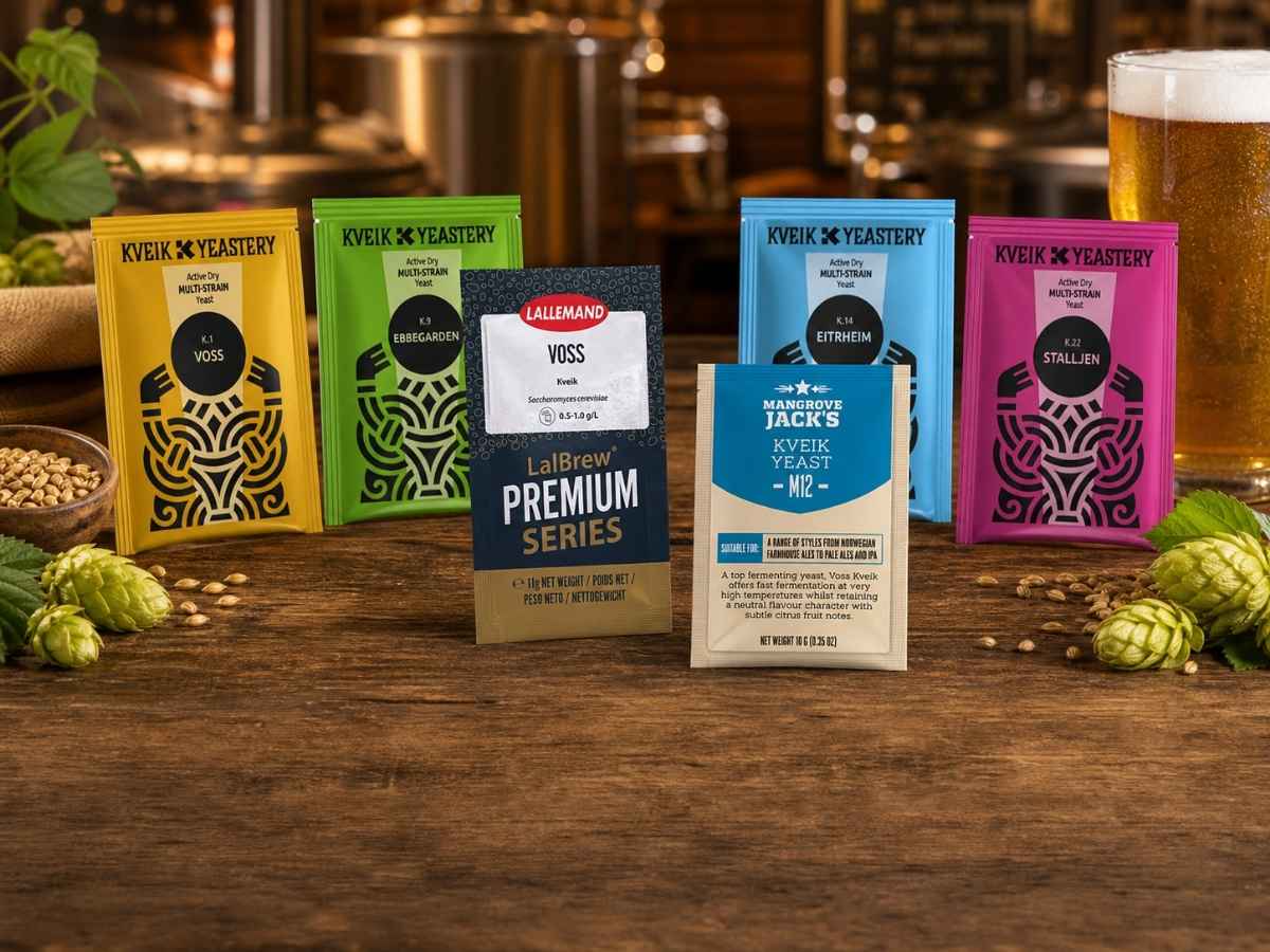 Kveik Hefen für IPA, Pale Ale und moderne Bierstile Kveik Hefen für schnelle Gärung und moderne Craftbiere
