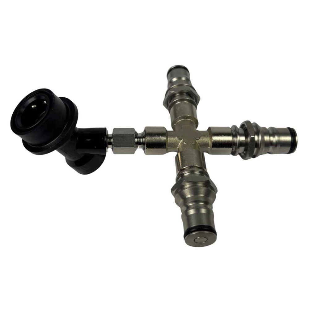 NC Getränk 3-fach Verteiler Ball Lock schwarz NC Getränk 3-fach Verteiler Ball Lock schwarz