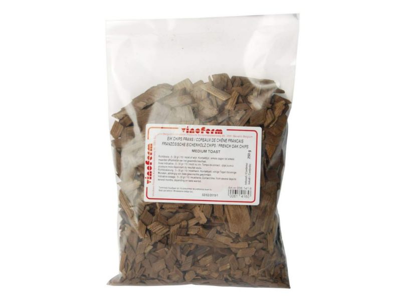 Eichenholz Chips französisch medium toast 250g Eichenholz Chips französisch medium toast 250g