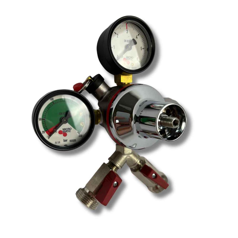 CO2-Druckminderer 3bar 2 leitig Micro Matic Typ Premium Bier CO2-Druckminderer 3bar 2 leitig Micro Matic Typ Premium Bier