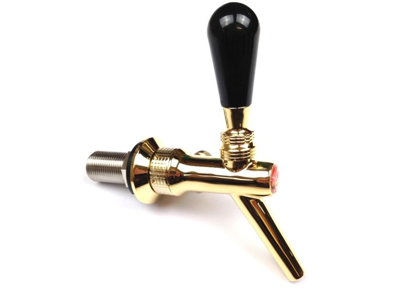 Zapfhahn Kompensator Edelstahl vergoldet CMB V10 55m Stutzen Zapfhahn Kompensator Edelstahl vergoldet CMB V10 55m Stutzen