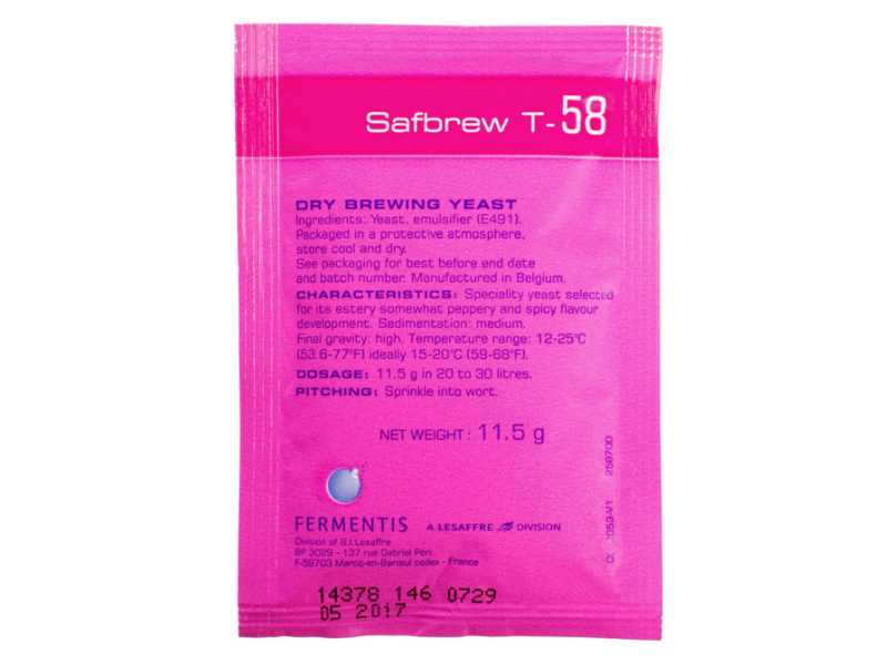 Safbrew T-58 Brewer's yeast dry top-fermented 11.5g