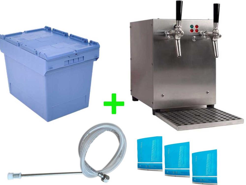 Glühweinzapfanlage, 9 KW, 100 l/h, 2 Zapfhähne, mit elektrischen Pumpen, Edelstahl von Schankanlagen Koch Glühweinzapfanlage, 9 KW, 100 l/h, 2 Zapfhähne, mit elektrischen Pumpen, Edelstahl von Schankanlagen Koch