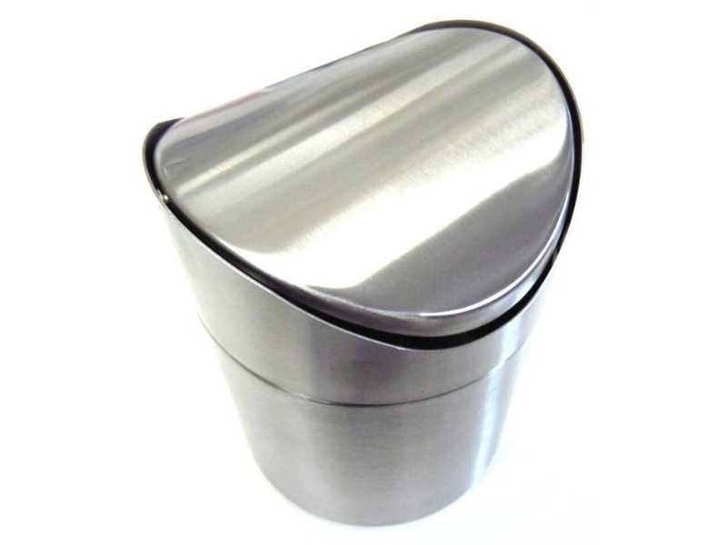 Stainless steel table waste garbage can 16.5 x 12 cm