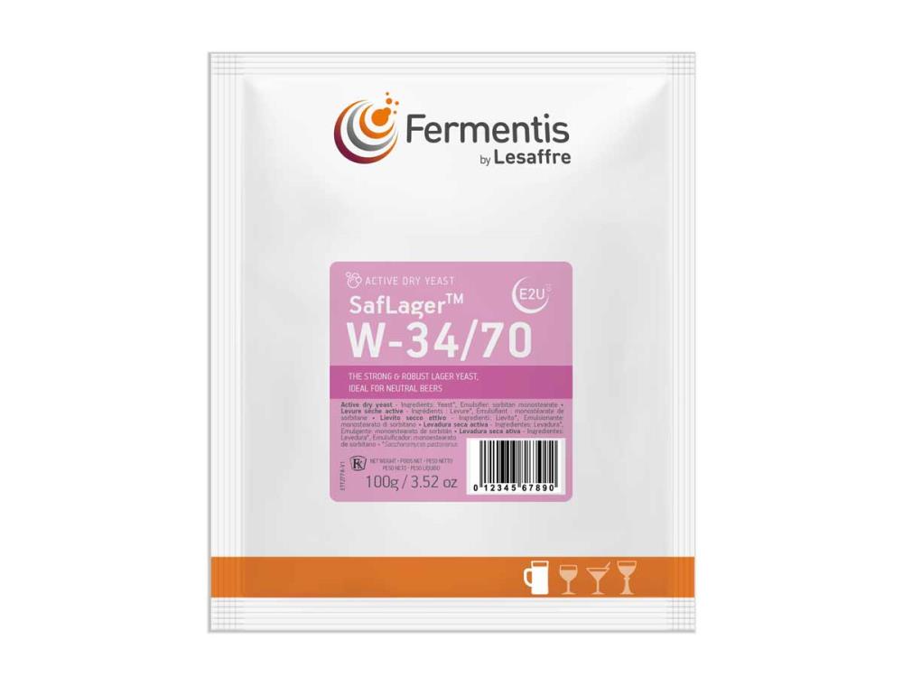 1x Saflager W34/70 Bierhefe trocken untergärig 11,5g 1x Saflager W34/70 Bierhefe trocken untergärig 11,5g