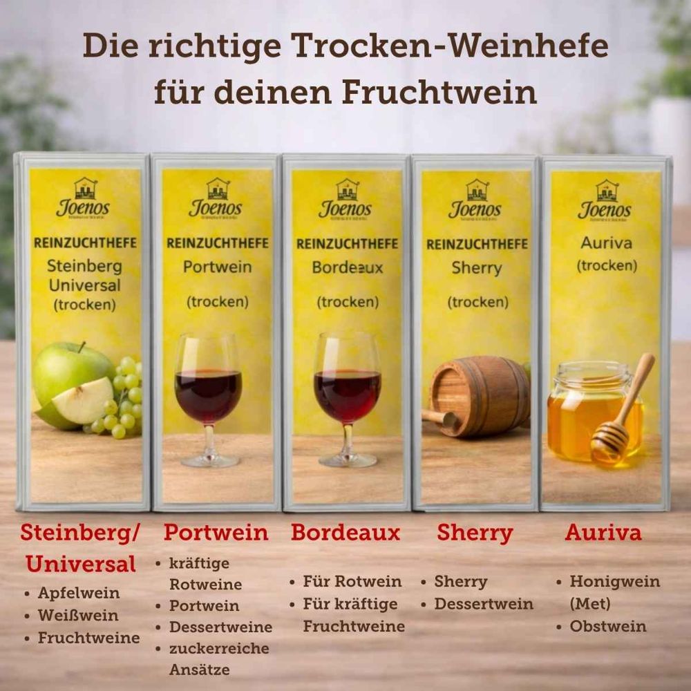 Bordeaux Weinhefe 5g – Rotwein & kräftige Fruchtweine Bordeaux Weinhefe 5g – Rotwein & kräftige Fruchtweine