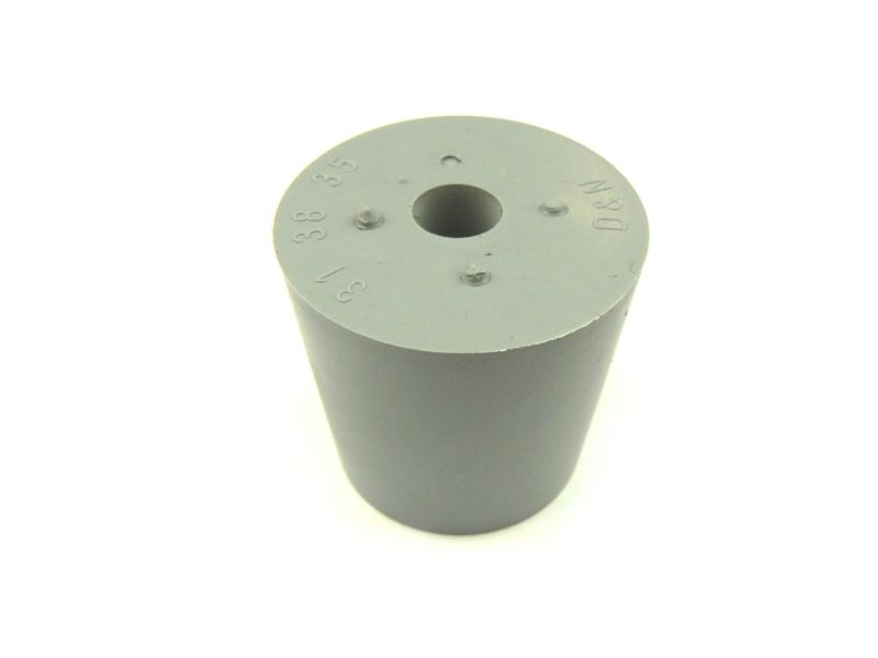 Gummi Stopfen 38/31 mit 9mm Bohrung